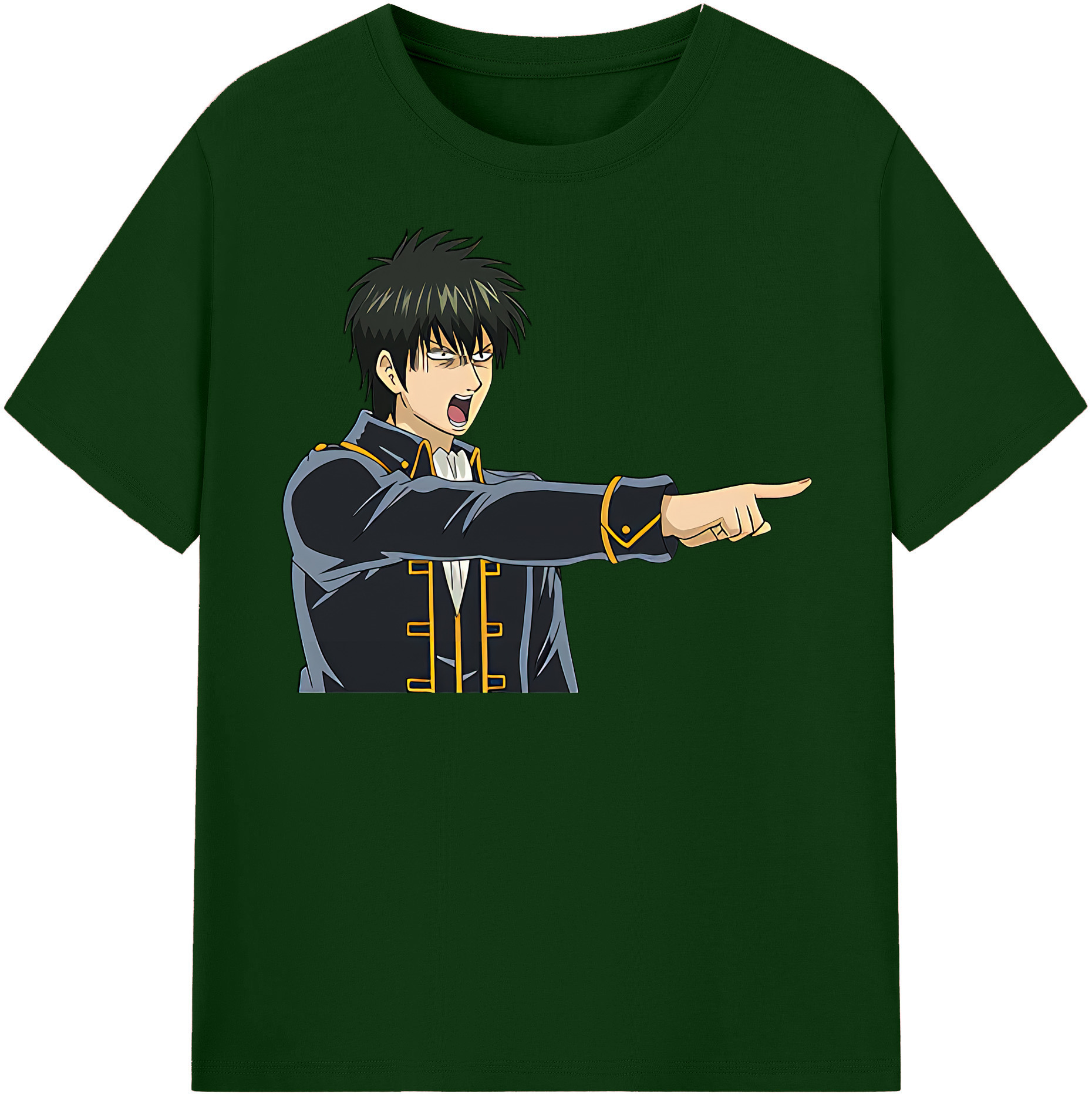 （画像用） ぎんたま 坂田銀時（さかたぎんとき） 神楽 志村新八（しむら しんぱち） GINTAMA Sakata Gintoki Kagura Shimura Shinpachi 綿100％半袖Tシャツ（フロントプリント）